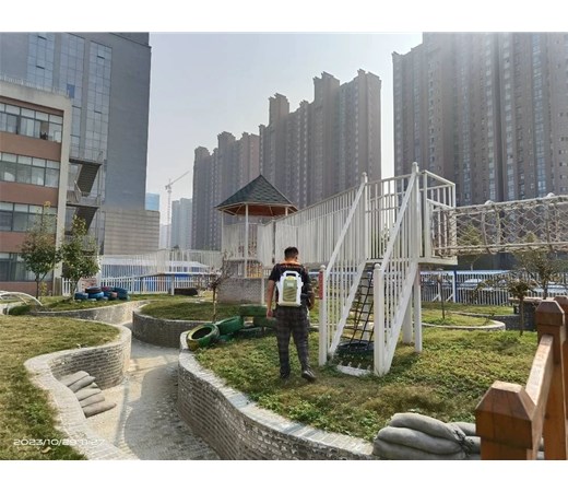 守护健康 消杀护航––商丘市智谷幼儿园卫生消杀工作